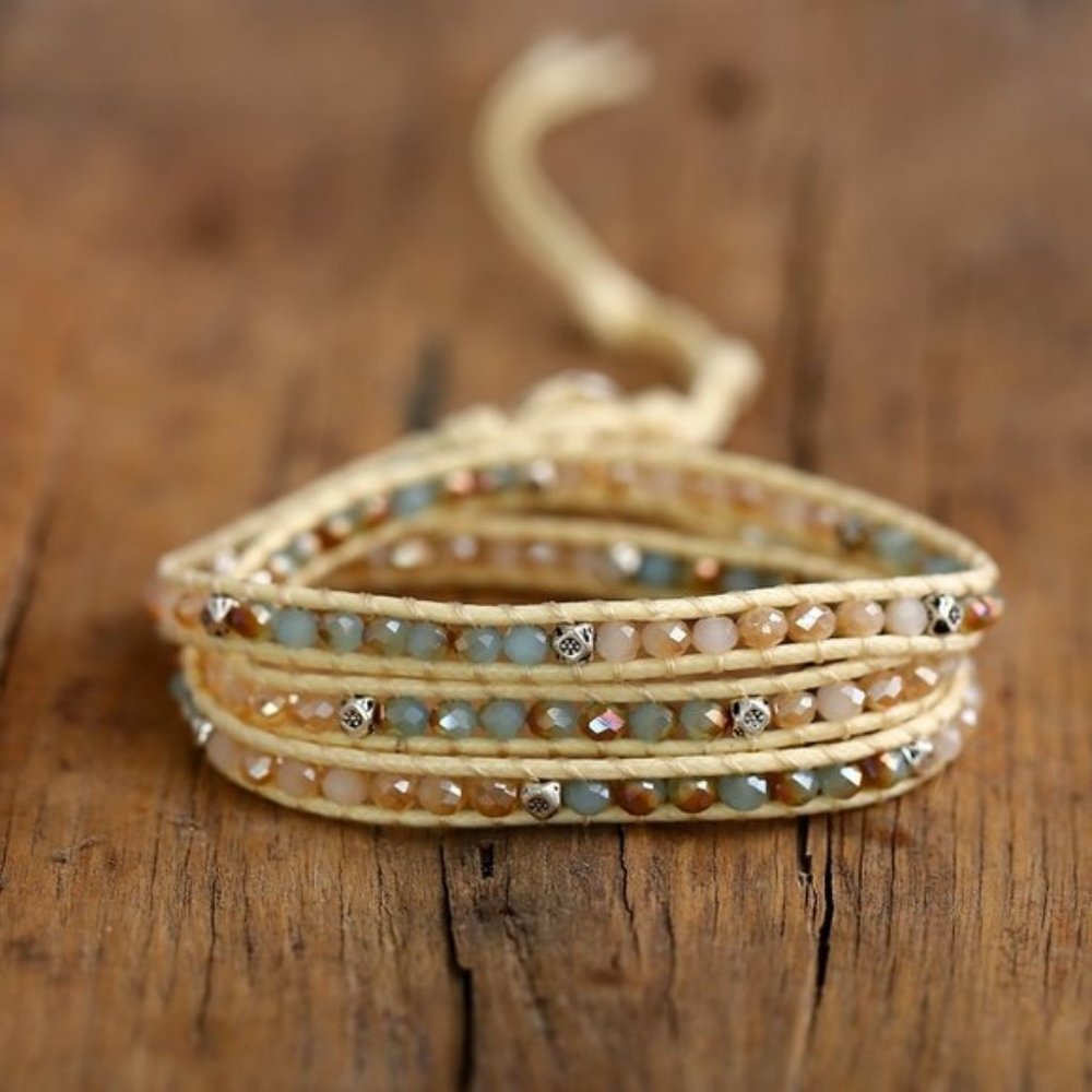 Mixed Bead Wrap Bracelet